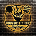 Custom Grilling Metal Wall Art Personalized Outdoor Smokehouse Led Sign Barbecue Backyard Family Sign