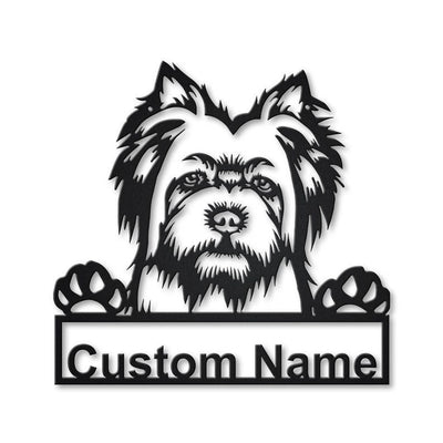 Personalized Silky Terrier Dog Metal Sign Art Custom Silky Terrier Dog Metal Sign Animal Funny Father's Day Gift Pets Gift