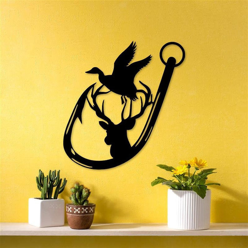 Personalized Hunting Metal Sign WITH LED/WITHOUT LED light Deer Hunting Campsite Decor Hunting Gifts For Men Hunting Metal Sign Gift For Hunter