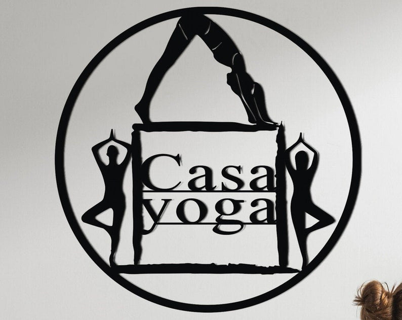 Yoga Sign, Yoga Decor, Yoga Academy Wall Art, Studio Decor, Yoga Gift, Cristmast Gift, Personelized Yoga Decor