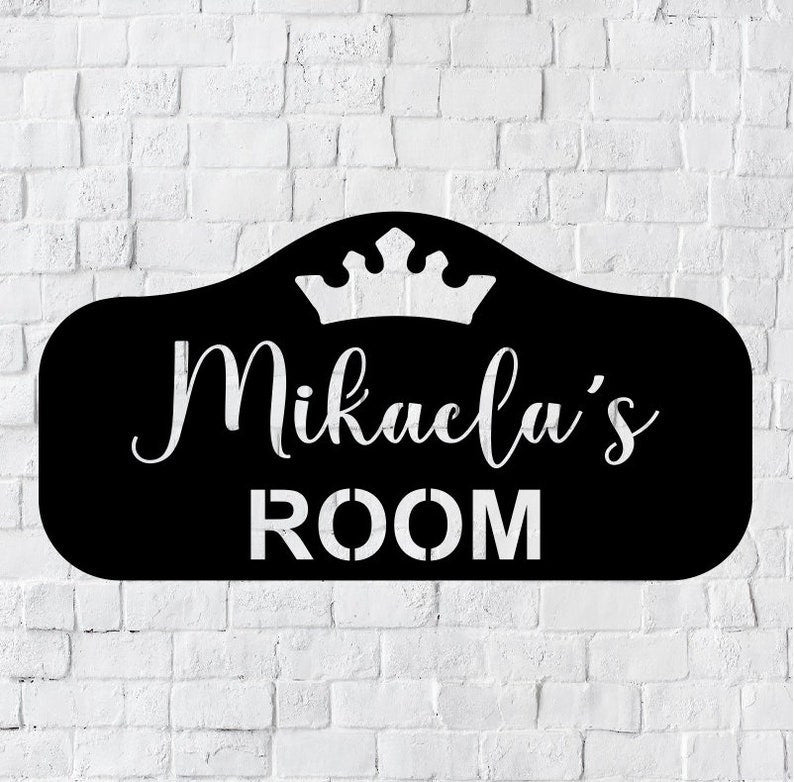 Personalized LED Princess Metal Sign Light up Girls Room Wall Art Princess Wall Art Kids Room Wall Art Dancer LED Art Sign