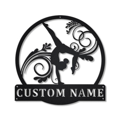 Personalized Gymnastics Metal Sign WITH LED/WITHOUT LED Lights Custom Gymnastics Metal Sign Birthday Gift Gymnastics Gift