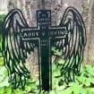 Crazy Dogs Live Here Metal Yard Signs WITH LED/WITHOUT LED Light Patio Sign Yard Sign Funny Gift Gift For Dog Lover They Will Bark