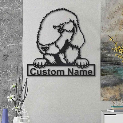 Personalized Bedlington Terrier Dog Metal Sign Art Custom Bedlington Terrier Dog Metal Sign Dog Gift Animal Funny Birthday Gift
