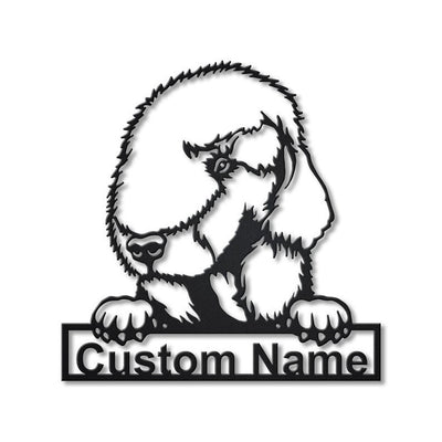 Personalized Bedlington Terrier Dog Metal Sign Art Custom Bedlington Terrier Dog Metal Sign Dog Gift Animal Funny Birthday Gift