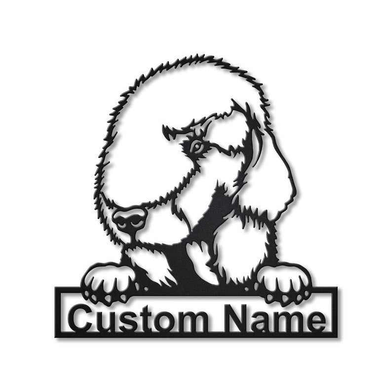Personalized Bedlington Terrier Dog Metal Sign Art Custom Bedlington Terrier Dog Metal Sign Dog Gift Animal Funny Birthday Gift