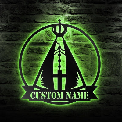 Custom Cross Metal Sign Christian Metal Wall Art WITH LED/WITHOUT LED Lights Thanksgiving Decoration
