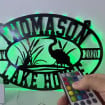 Personalized Deer Buck Head Metal Sign WITH LED/WITHOUT LED light Custom Dear Antler Metal Wall Art For Deer Hunting Campsite Decor Deer Hunting Sign