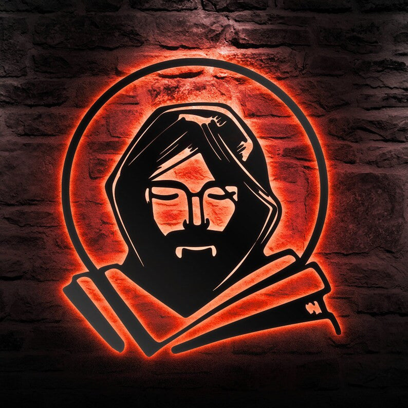 Jesus Metal Sign Christian Metal Wall Art WITH LED/WITHOUT LED Lights Thanksgiving and Christmas Decoration