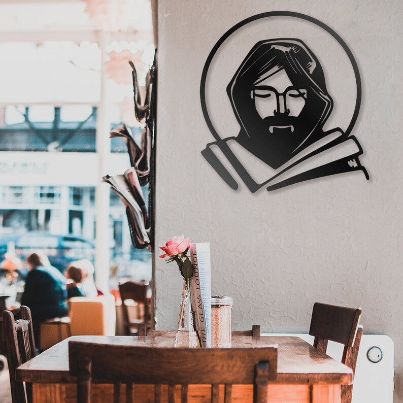 Jesus Metal Sign Christian Metal Wall Art WITH LED/WITHOUT LED Lights Thanksgiving and Christmas Decoration