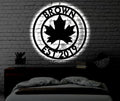 Personalized LED Family Name Metal Sign Light up Wall Art Housewarming Gift Door Hanger Wedding Gift Metal LED Monogram Sign