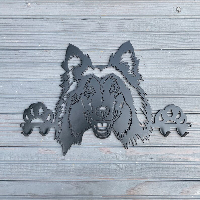 Sheltie Dog Leash holder Key holder cute puppy