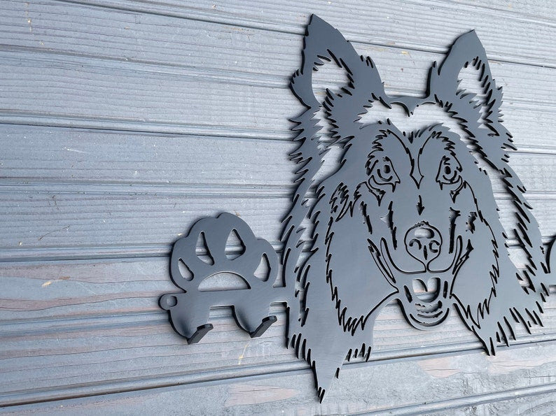 Sheltie Dog Leash holder Key holder cute puppy