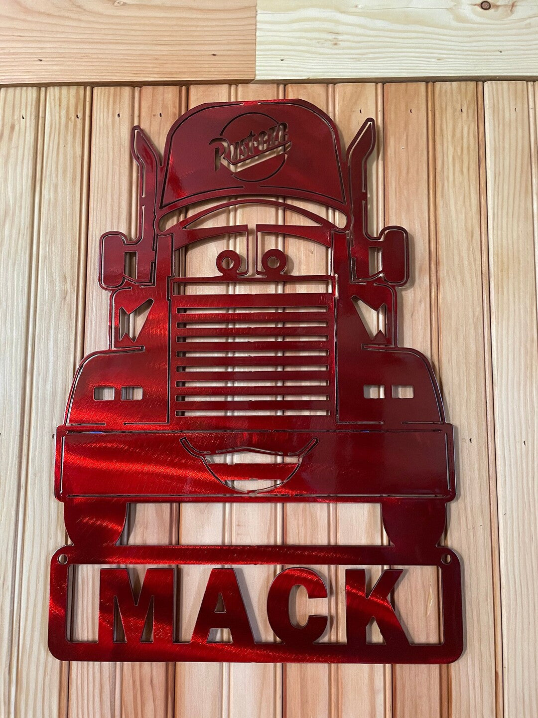 MACK Cars Cars 2 Pixar Metal Art, Wall Art Personalized Kids Room