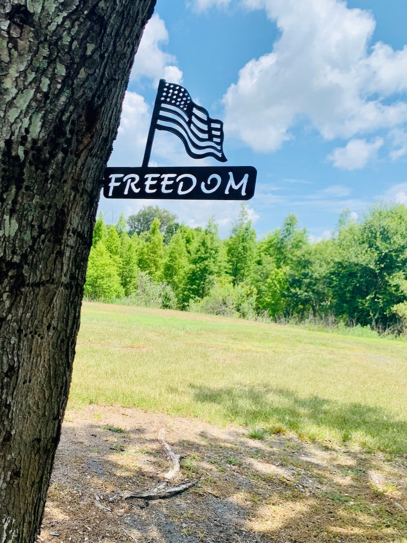 Metal dom Flag Home&Garden Decor Rustic Outdoor Art Birthday Gift Unique Christmas Gift