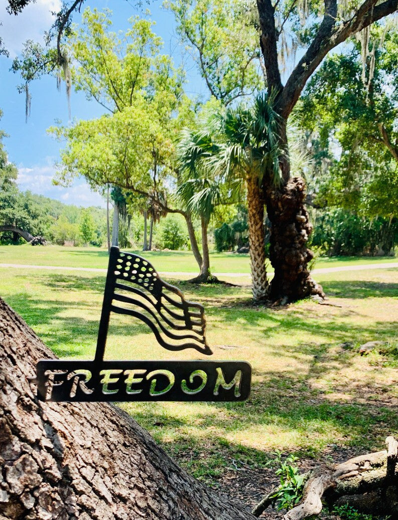Metal dom Flag Home&Garden Decor Rustic Outdoor Art Birthday Gift Unique Christmas Gift