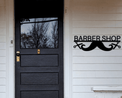 Barber Custom Metal Sign Barber Sign Wall Sign Custom Sign Metal Sign Mustache Home Decor Father's Day Father's Day Gift