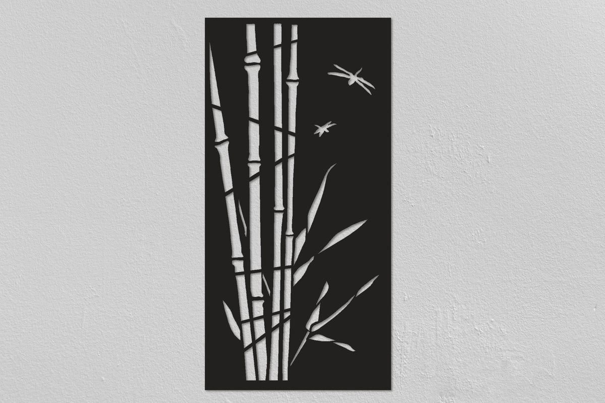 Bamboo Trees Design Metal Wall Art Christmas Gifts Forest Metal Poster Living Room Wall Decor Bedroom Wall Decor Metal