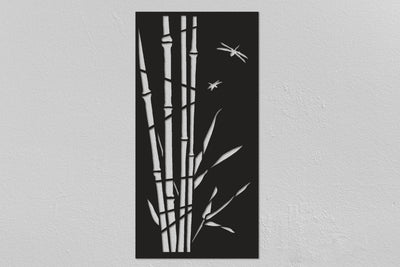 Bamboo Trees Design Metal Wall Art Christmas Gifts Forest Metal Poster Living Room Wall Decor Bedroom Wall Decor Metal