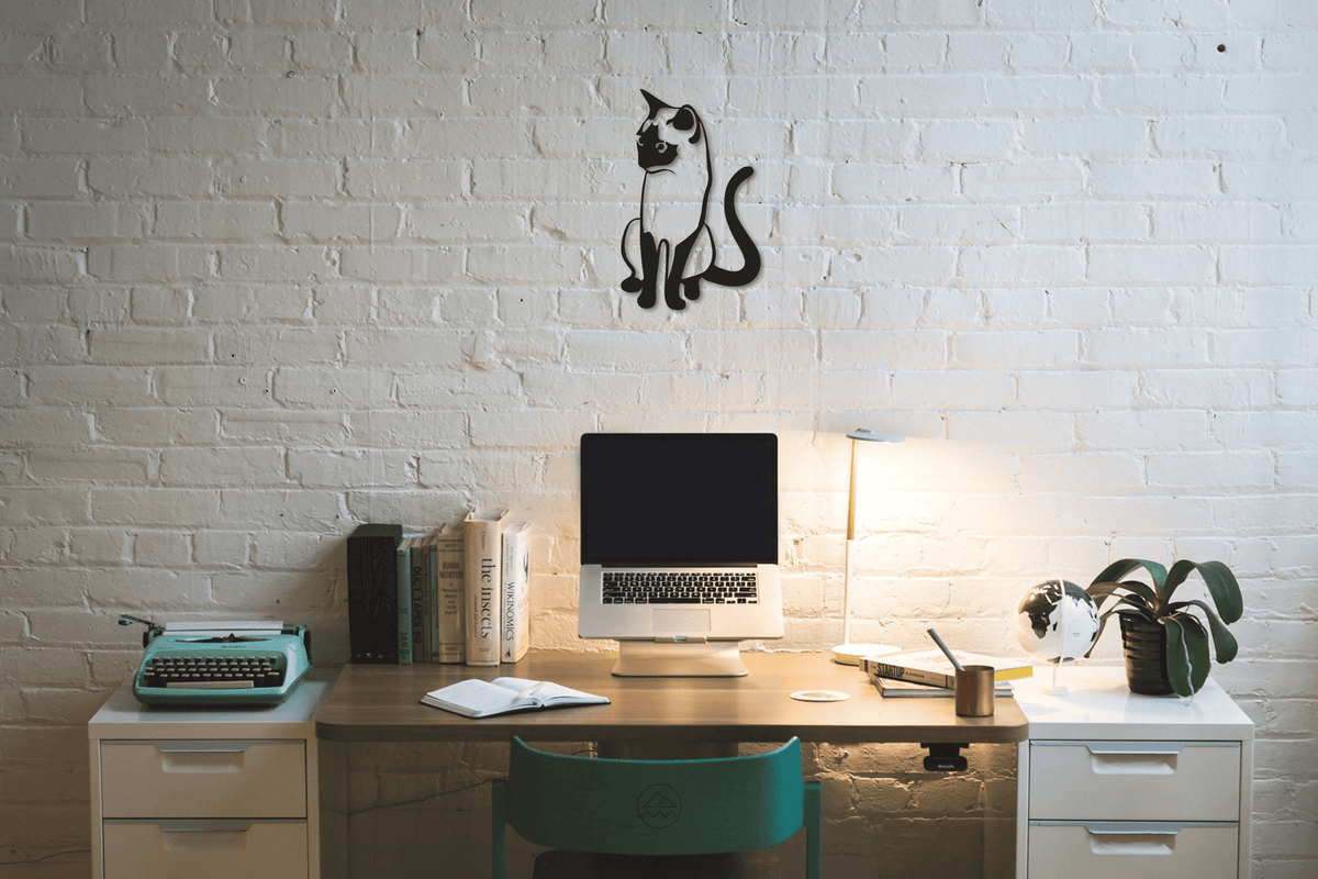 Cat Design Metal Wall Art Christmas Gifts Hanukah Gifts Animal Design Home Wall Decoration Gifts For Mom Housewarming