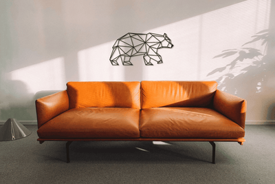 Bear Metal Wall Art Christmas Gifts Animal Wall Art Geometric Wall Art Living Room Wall Art New Home Gift Modern Wall