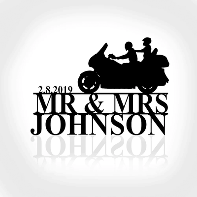 Custom Biker Couple Personalized Metal Sign Biker Metal Sign Outdoor Decor Motorcycle Sign Gift For Couple Gift For