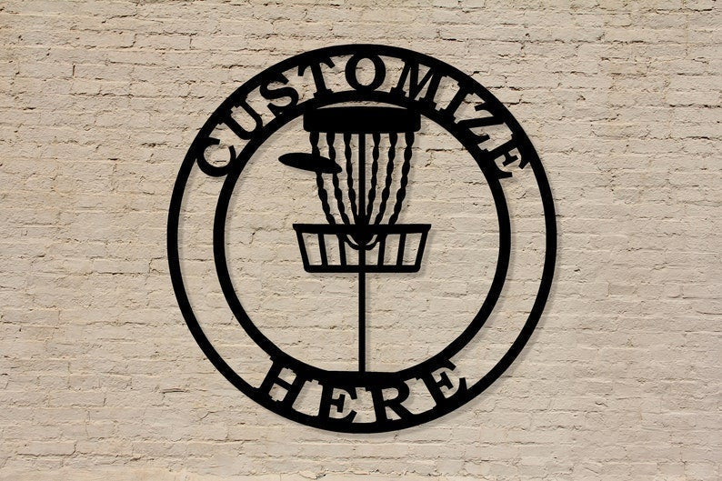 Customizable Metal Golf Sign Personalized Golf Decoration Metal Golf Decor