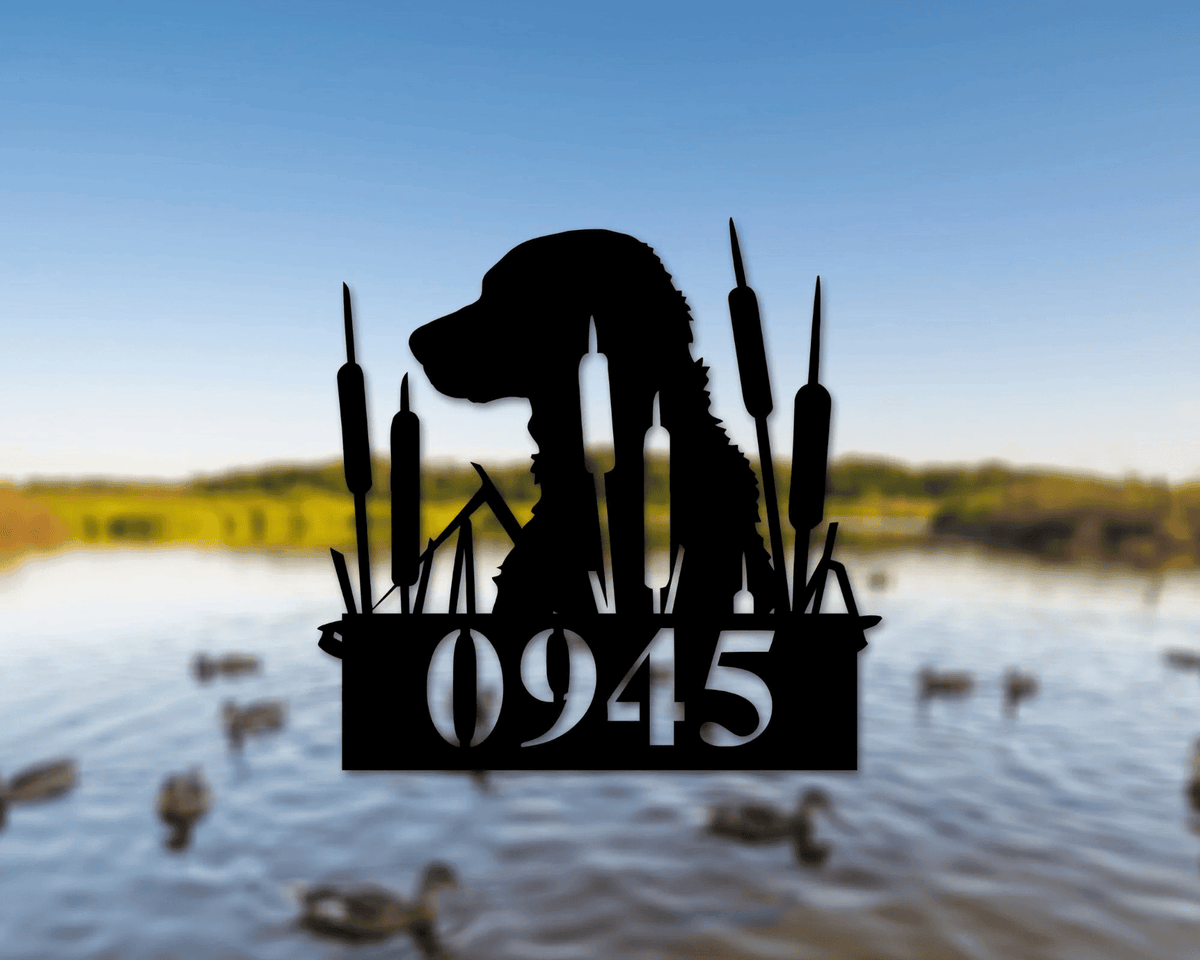 Duck Hunters Address Sign Dog Duck Hunting Address Sign Hunters Address Sign Duck Address Sign Metal Address Plaque