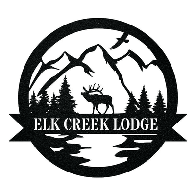 Elk Name Metal Sign Elk Hunter Christmas Gift Last Name Art Family Name Sign Caribou Sign Elk Hunting Gift Wall Decor