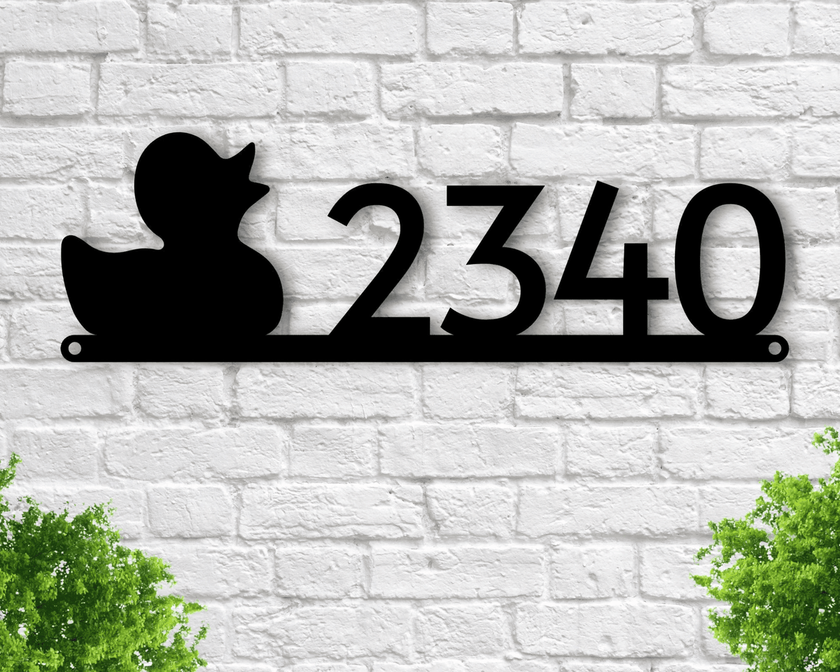 Duck Address Sign Duck Metal Sign Metal Duck Sign Hunting Sign Hunting Decor Hunting Camp Sign Hunter Gift Address