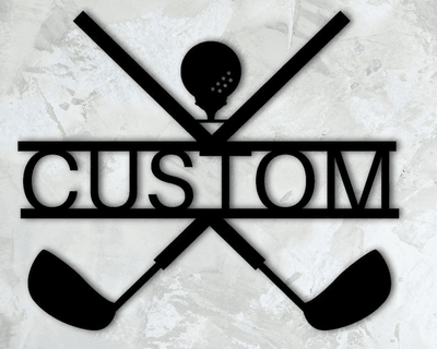 Custom Metal Golf Sign Golfer Giftgolfgolfercustom Metal Signoutdoor Metal Signfather Day's Giftdadgiftfather's Dayglub