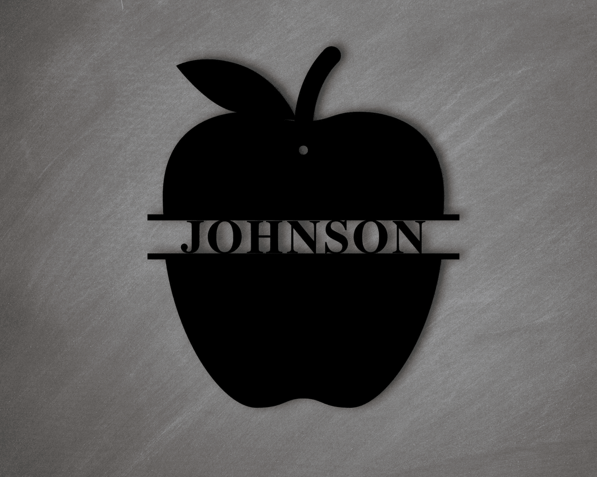 Custom Teacher Name Sign Personalized Apple Sign Back To School Gift Teacher Gift
