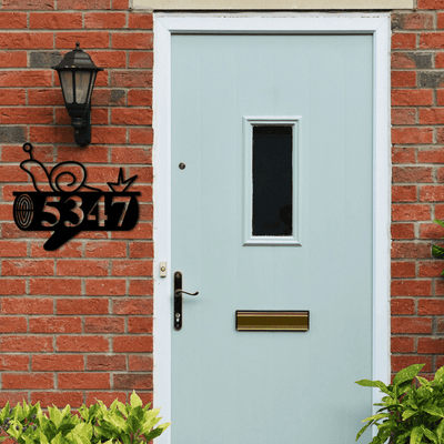 Custom Metal Address Sign Rustic Sign Metal House Number Sign Address Plaque Housewarming Gift Animal Address Sign