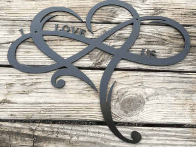 Personalized Infinity Heart Metal Sign Love Always And Forever Sign Metal Infinity Symbol Wedding Gifts 2023