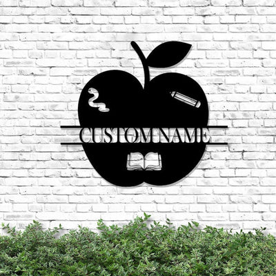 Personalized Classroom Sign Door Hanger For Teacher Gift For Teacher Custom Teacher Name Sign Classroom Metal Sign