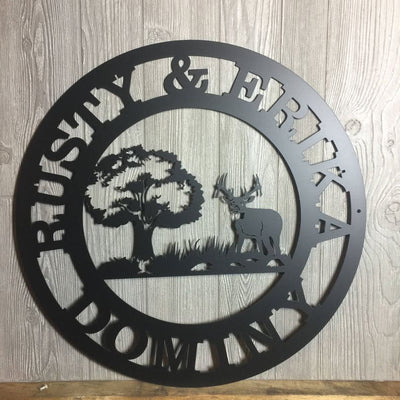 Personalized Hunting Sign Deer Sign Gift For Man