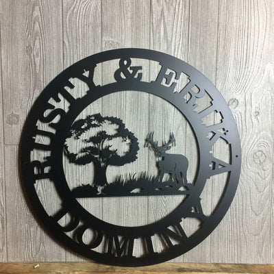 Personalized Hunting Sign Deer Sign Gift For Man