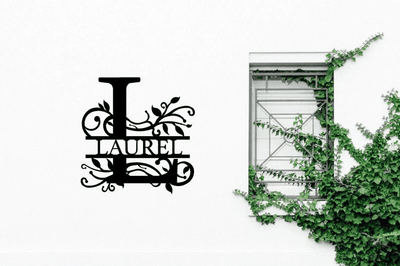 Personalized Family Name Sign Dxfonly Drawing File