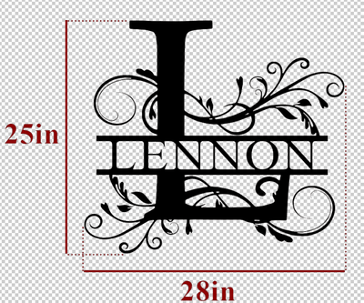 Personalized Family Name Metal Sign Housewarming Gift Metal Monogram Sign Door Hanger Last Name Sign Metal Wall Art