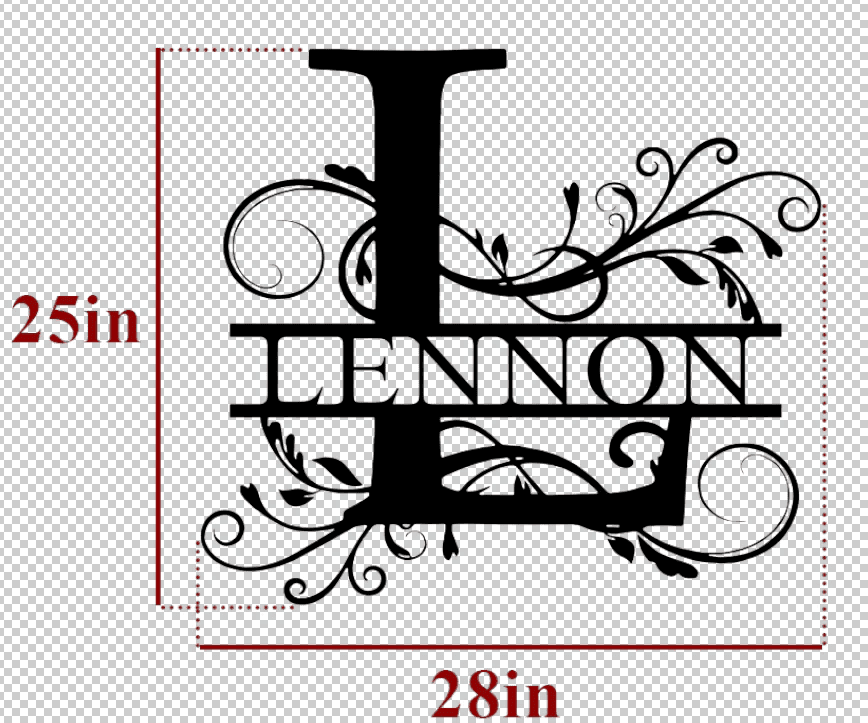Personalized Family Name Metal Sign Housewarming Gift Metal Monogram Sign Door Hanger Last Name Sign Metal Wall Art
