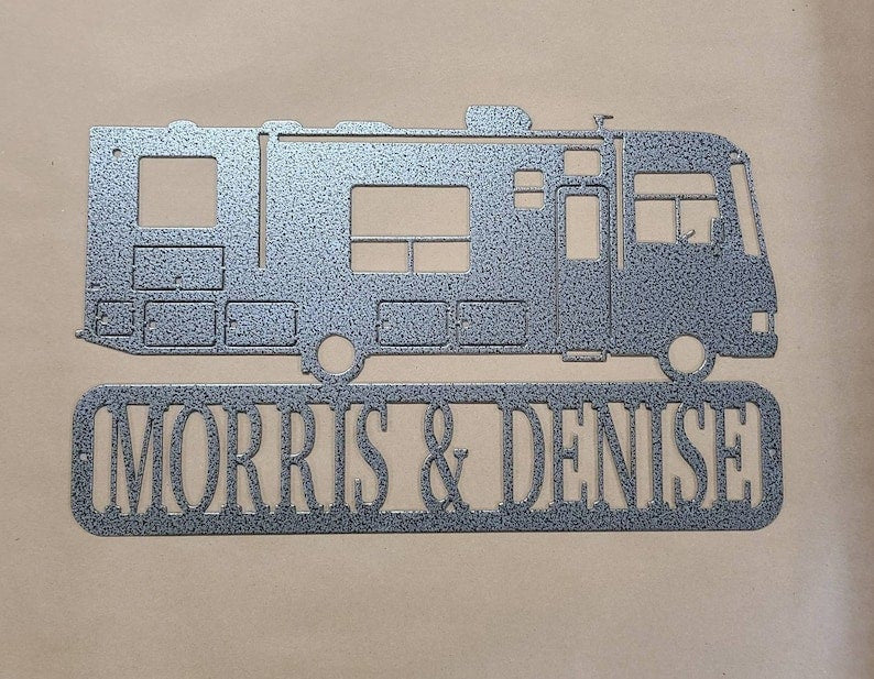 Personalized Motorhome Sign Personalized Motorhome Metal Decor Rv Sign Motorhome Sign Last Name Sign Family Name Sign