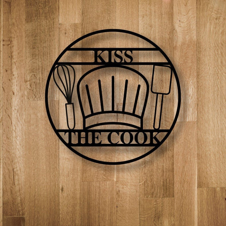 Personalized Metal Kitchen Sign Metal Cooking Sign Custom Metal Cooking Sign Personalized Kitchen Sign Metal Sign Gift