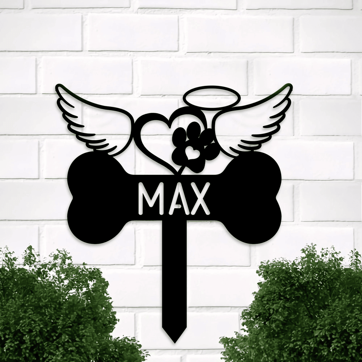 Pet Memorial Metal Garden Stake Dog Cat Memorial Yard Sign Pet Loss Gift Dog Memorial Marker Pet Memorial Yard Art