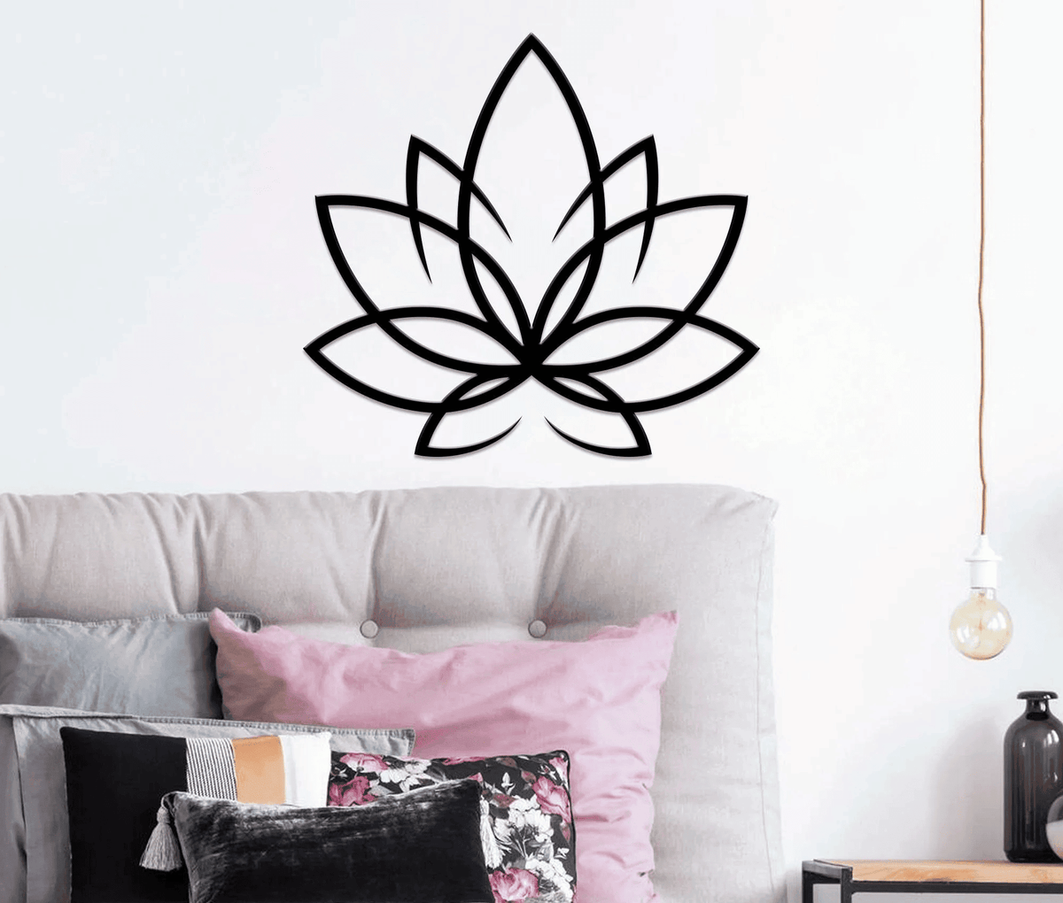 Lotus Wall Art Metal Wall Decor Metal Wall Hangings Home Decoration Lotus Flower Sign Yoga Wall Art Yoga Studio Decor
