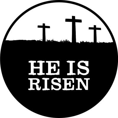 He Is Risen Scripture Metal Sign - Metal Wall Decor - Home Wall Decor - Bible Verse Metal Wall Art - Easter Decor