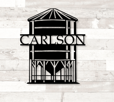 Farm Sign Personalized Family Name Sign Custom Name Sign Grain Bin Sign Custom Farm Sign Custom Metal Sign Farmhouse