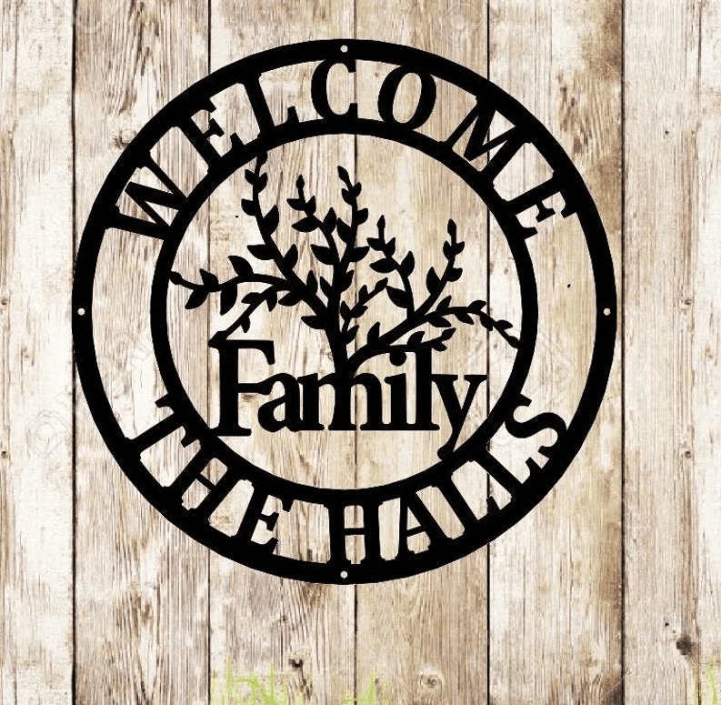 Tree Of Life Wall Decor Round Tree Sign Metal Home Decoration Outdoor Family Tree Art Olive Metal Wallart Modern
