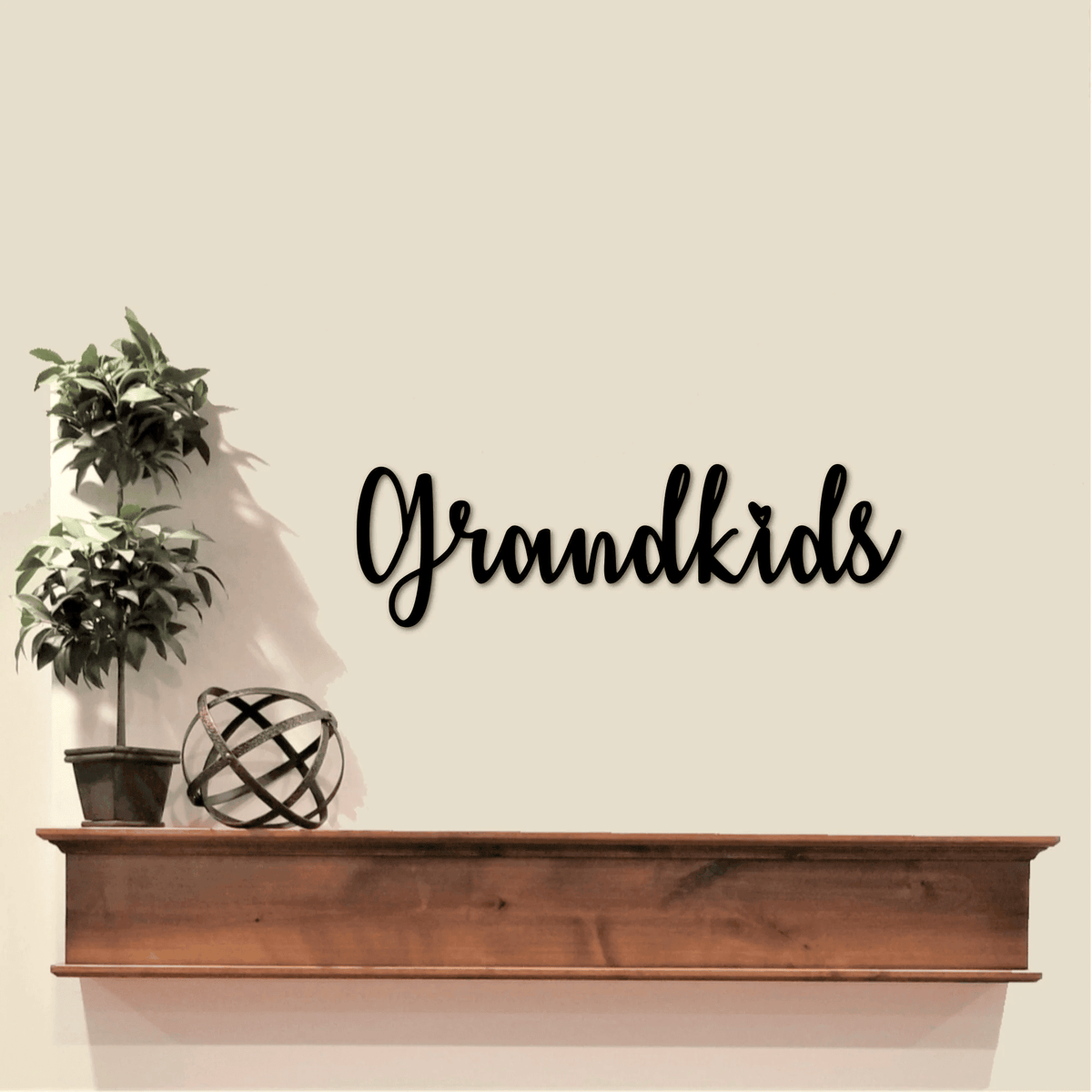 Metal Grandkids Sign Grandkids Wall Hanging Grandparents Gift Grandchildren Sign Grandkids Word Art Grandkids Picture