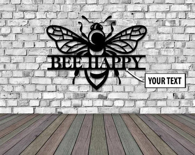 Metal Bee Sign Honey Bee Family Sign Bee Decor Farmhouse Bumble Bee Sign Custom Porch Sign Beekeeper Gift Bee Apiary