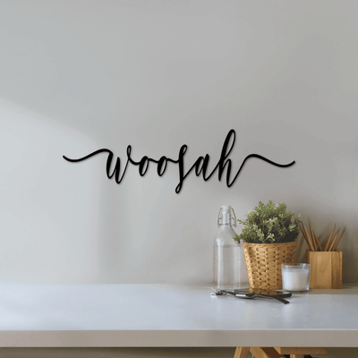 Woosah Sign Relax Decor Bathroom Wall Decor Metal Wall Art Chill Inspirational Words Relax Humor Meditation Yoga Room